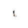 Mormyshka column black, white stripes + cube General Golden, weight 0.55 g