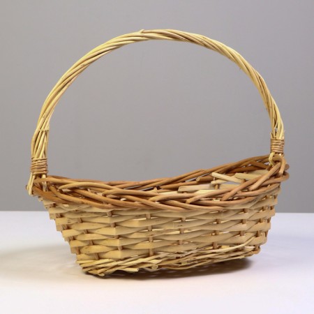 Wicker basket, 27 x 20/10 x 8 x 26 cm, willow