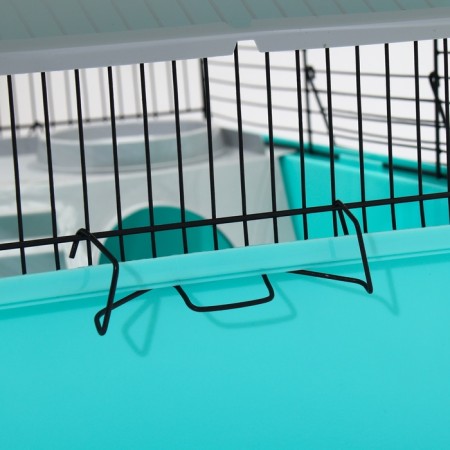 Cage for chinchilla "Pijon" No. 19, collapsible, 58 x 40 x 49, turquoise-12