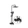 The shower system Fashun A52424-7, lever, tropical shower, shower set, black