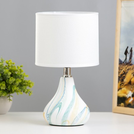Board Lamp "Canon" 1HE14 White-blue 15x15x28 cm Risalux