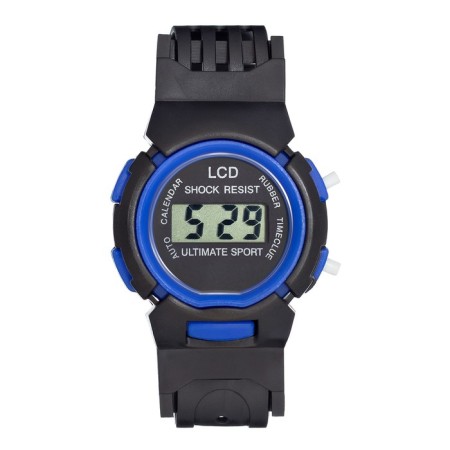 Watch of Electronic Children's Sports, silicone strap, L-23 cm, blue