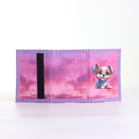 Children's wallet on Velcro "chosen", pink color-3