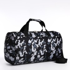 Road bag with lightning, external pocket, long belt, gray/black color