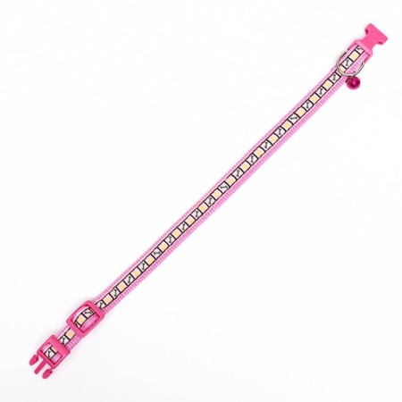 Collar "hearts" 37 x1.5 cm, Osh 24-41, pink-3