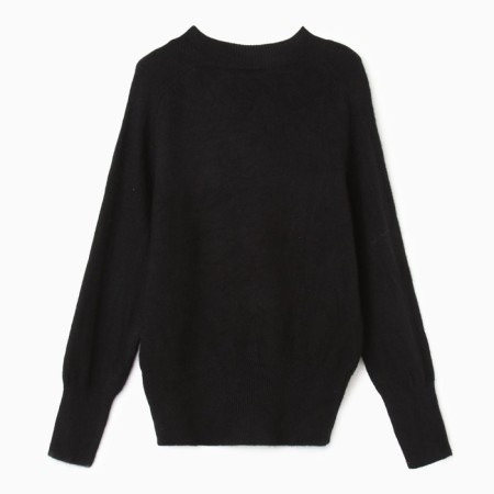 Female jumper, black color, size One size (44-48)-4