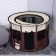 Animal aviary, tent, round, 90 x 55 cm, brown