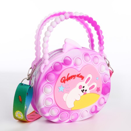 Bag's bag with lightning, lilac color