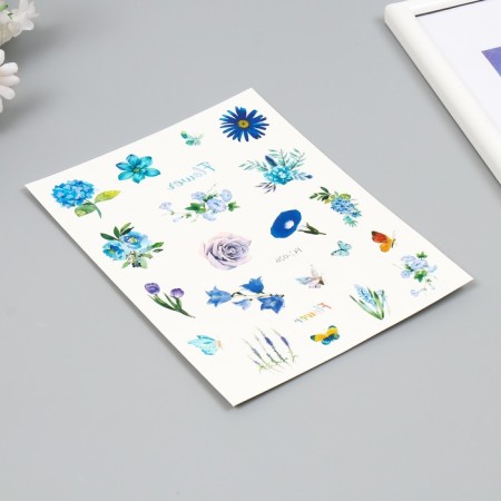 Tattoo on the body color "Flower buds" mix 24x14.5 cm-3