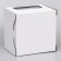 Box for cake 2 windows, with handles, white, 26 x 26 x 20 cm