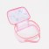 Lightning cosmetic bag, coral color