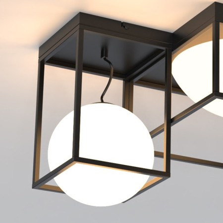 Ceiling chandelier Mantra Desigual, E27, 5x20W, 555x555x425 mm, black color-2
