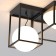 Ceiling chandelier Mantra Desigual, E27, 5x20W, 555x555x425 mm, black color