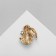 Broach "Bird" unusual, color in gold