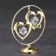 Souvenir "Hearts in the Ring", with crystals
