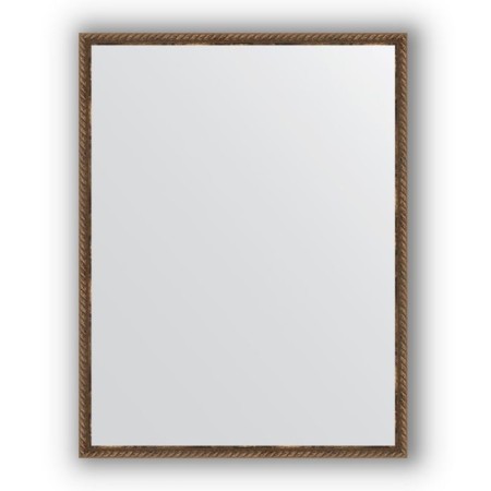 Mirror in the baguette frame - twisted bronze 26 mm, 68 x 88 cm, evoForm