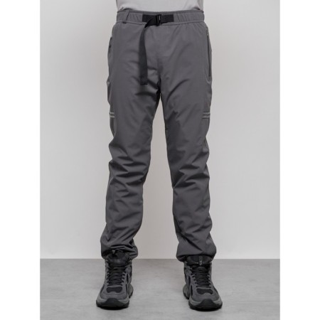 Trouses insulated sporty male winter, size 48, color gray color-5