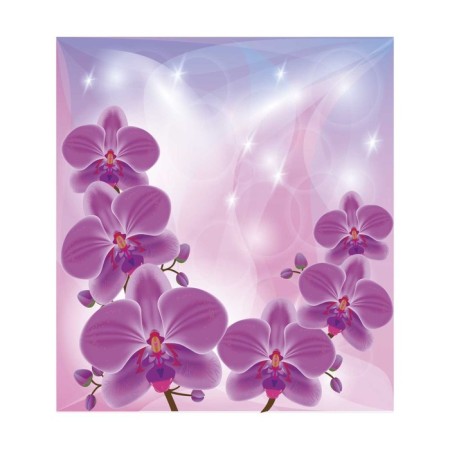 A set of napkins for setting the table "Frigs of orchids", rectangular, size 32x46 cm, 4 pcs-2