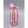 PET box with handles, red, 7 x 7 x 21 cm