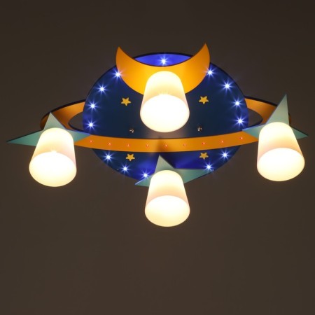 Chandelier 670608/4 E27 40W yellow-blue 50x40x26 cm Bayerlux-2