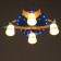 Chandelier 670608/4 E27 40W yellow-blue 50x40x26 cm Bayerlux