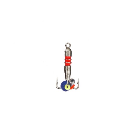 Mormyshka devil with risks (galvanic silver), weight 0.3 g, size 2