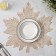 A set of serving napkins on the table “Maple leaf”, 4 pcs, d = 38 cm, gold color