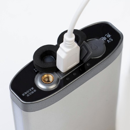 Battery -off flashlight, 10,000 mAh, 30 watts, 1600 lm, P90, USB, 12 hours of operation-4