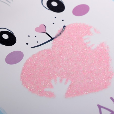 Universal diary for grades 1-11, 48 sheets "Bunny with a heart", artificial leather cover-2