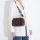Cross-Body bag on zippers, external pocket, burgundy color