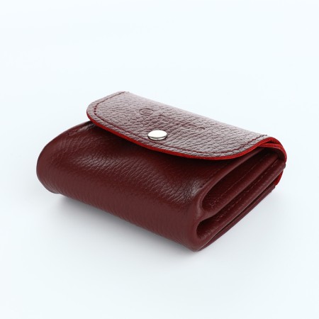 Monetnik on the button, Textura, burgundy color-2