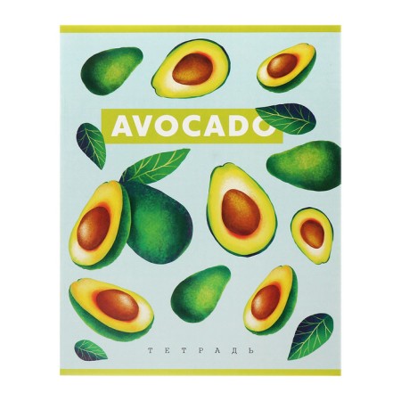 A set of notebooks of 5 pieces, 48 ​​sheets in the Calligrata Avocado cage, covered cardboard, offset block-7