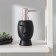 Savanna liquid soap dispenser, 240 ml, black color