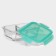 Glass Lockie & Lock Food, 1010 ml, 2 sections, green cover