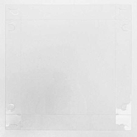 Cookie box, confectionery packaging with PVC lid, “pleasant moments”, 13 x 13 x 3 cm-6