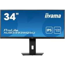 Монитор Iiyama 34" ProLite XUB3493WQSU-B5 черный IPS LED 21:9 HDMI M/M матовая HAS Piv 400c   107352