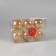 Set of balls plastic D-6 cm, 6 pcs "Doncho" Gold transparent