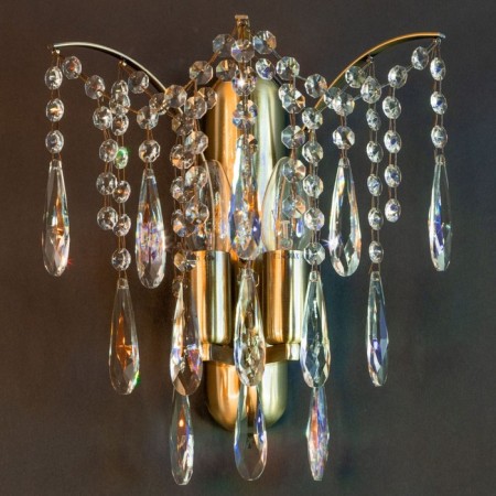 Sconces Citilux "Selena" CL302323, 26x30 cm, 2x40W, E14, brown color-8