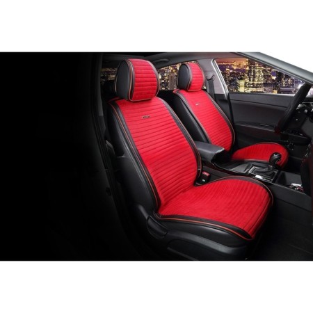 Monaco capacities, 3D, premium velur, set 2 pcs black/red