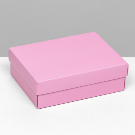 The box is folding, lid is, pink, 16.5 x 12.5 x 5.2 cm
