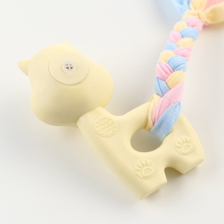 Premium Chewing Pig's toy "Squirrel", 10 x 6 x 3.5 cm, yellow-3