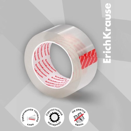 Glue tape packaging Erichkrause "Clear", 48 mm x 50 m, 60 μm, transparent, price per 1 pc.-2