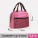Thermosuma with zipper 7.3 l, pink color