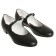 Folk women's shoes, insole length 22 cm, black color