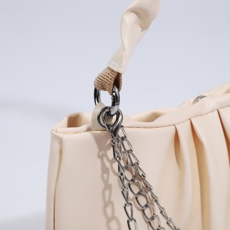 Baget bag with zipper, dairy color-4
