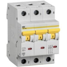 Circuit breaker automatic IEK MVA31-3-025-C 3P, 25A, 6ka
