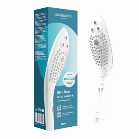 Shower noman Woman wave white