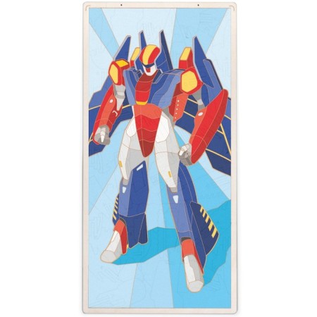 Wooden designer 3 in 1 "Transformer hawk", puzzle, coloring, toy-1