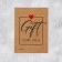 GIFT For You business postcard, Kraft, 8 x 6 cm