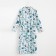 Women's robe elongated Ethel "Mint Mood", size 50-52, waffle 200g/m2, cotton